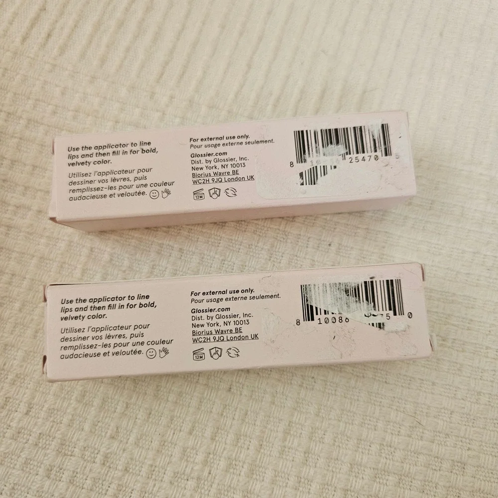 NEW Glossier G Suit Soft Touch Lip‎ Creme Lipstick Gloss LANE & CURVE